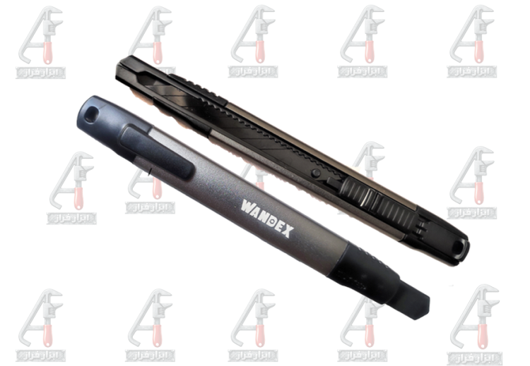 کاتر فلزی وندکس با تیغه 30 درجه 9 میلیمتری مشکی و قفل اتومات مناسب برشهای دقیق