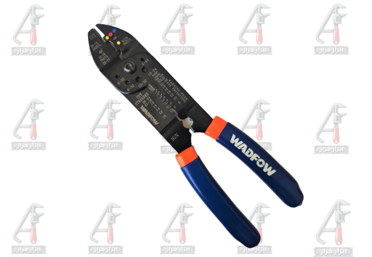 انبر چندکاره WADFOW طول 215 میلیمتر با قابلیت سیملختکن، سیمچین و پرسسیم