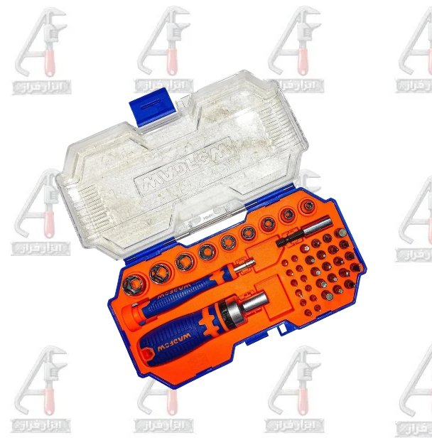 ست 43 عددی پیچ گوشتی و بکس وادفو مدل WSS8B43